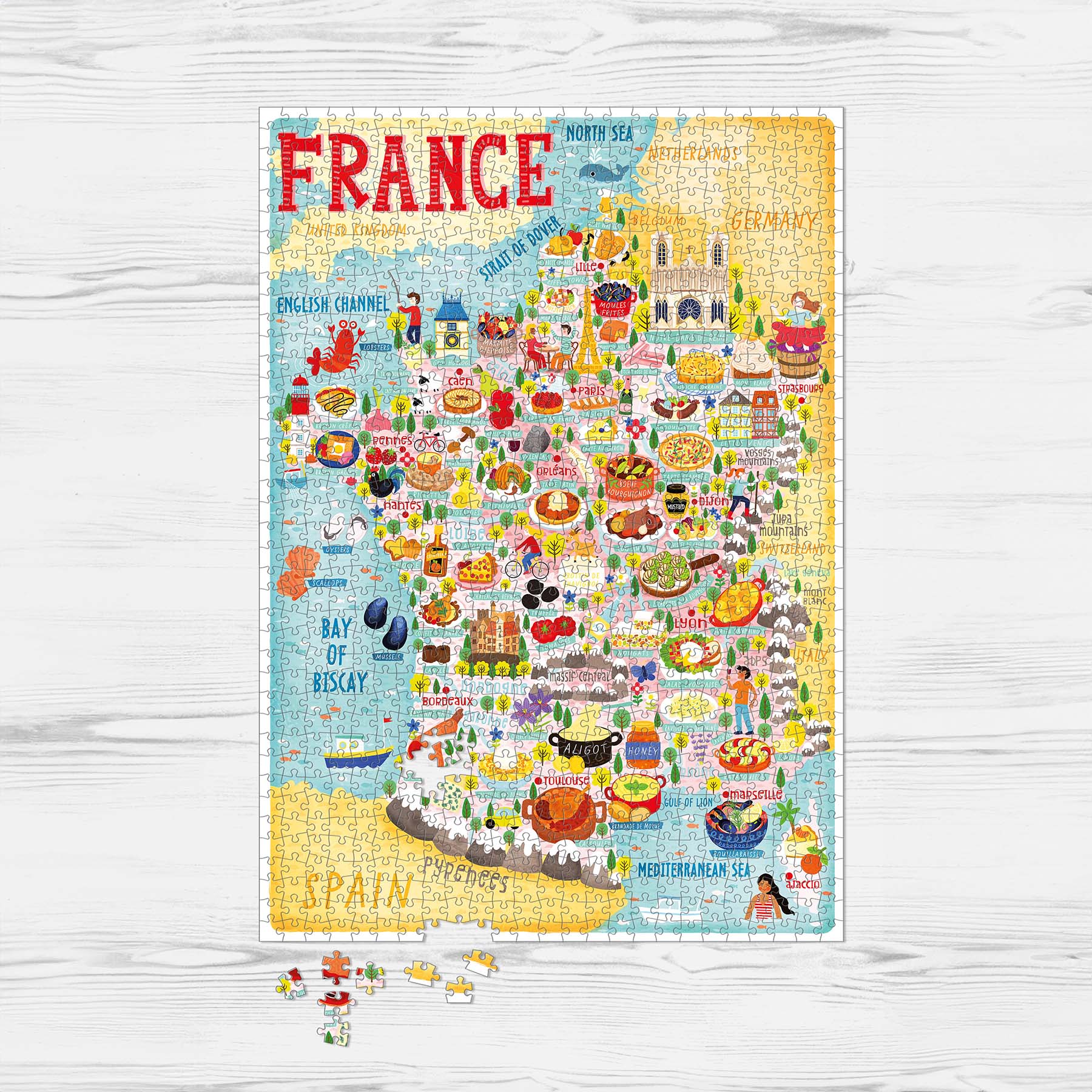 France map puzzle
