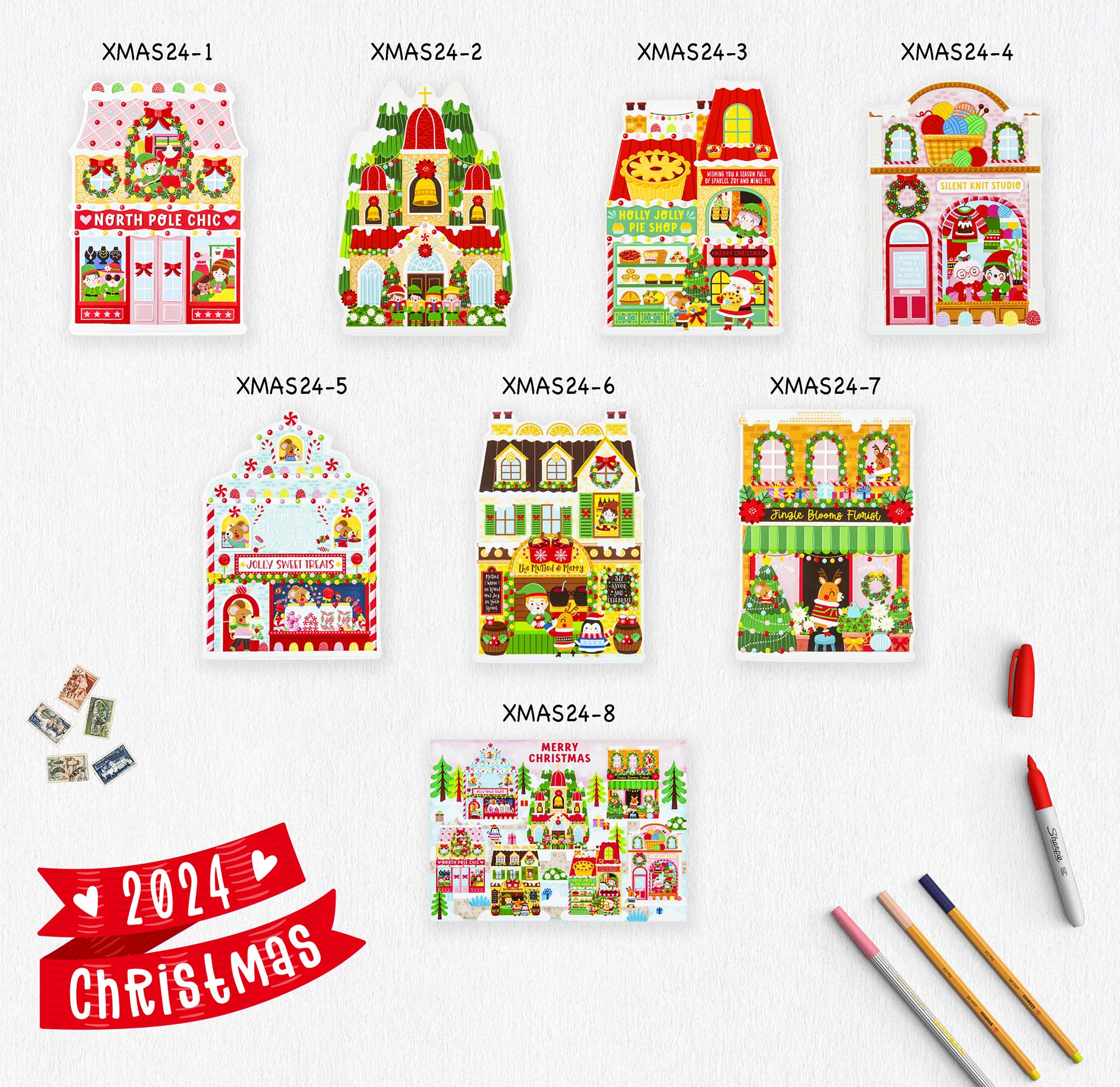 Christmas postcard collection