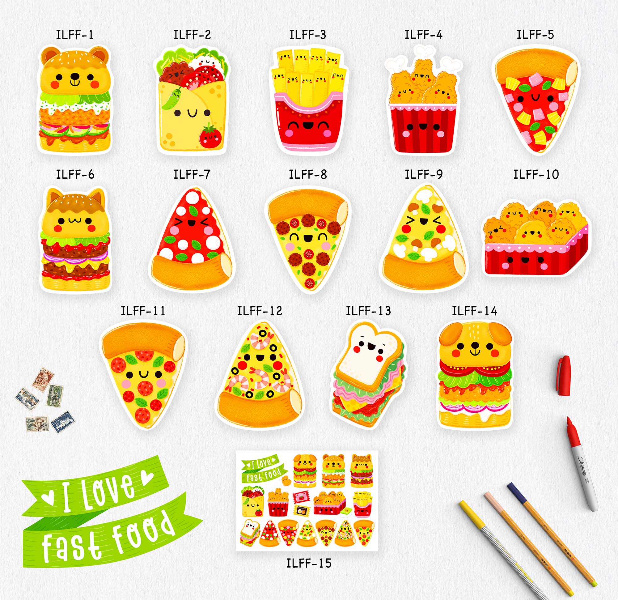 Fast Food Postcard Collection