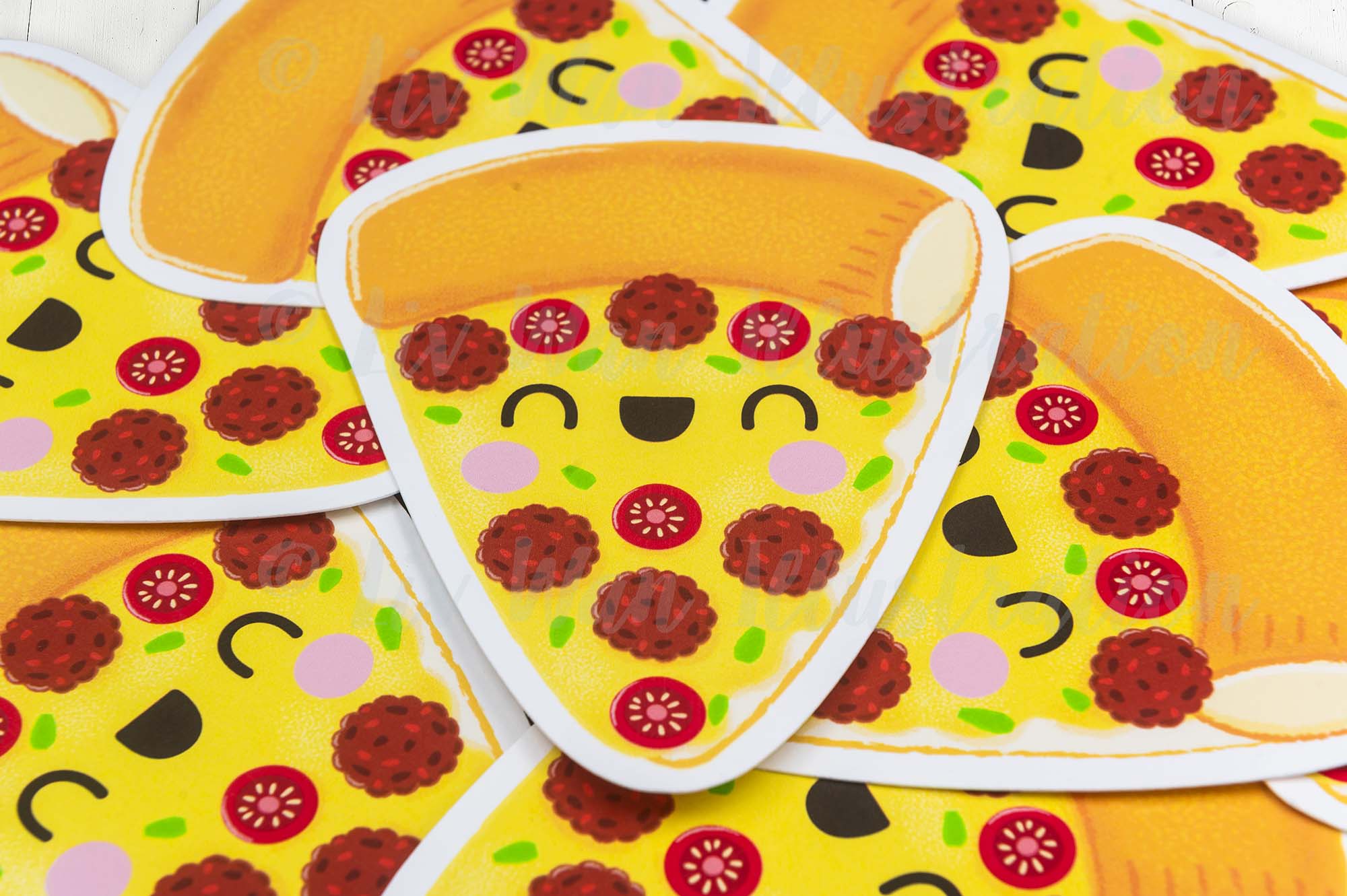 Meatball Pizza Postcard