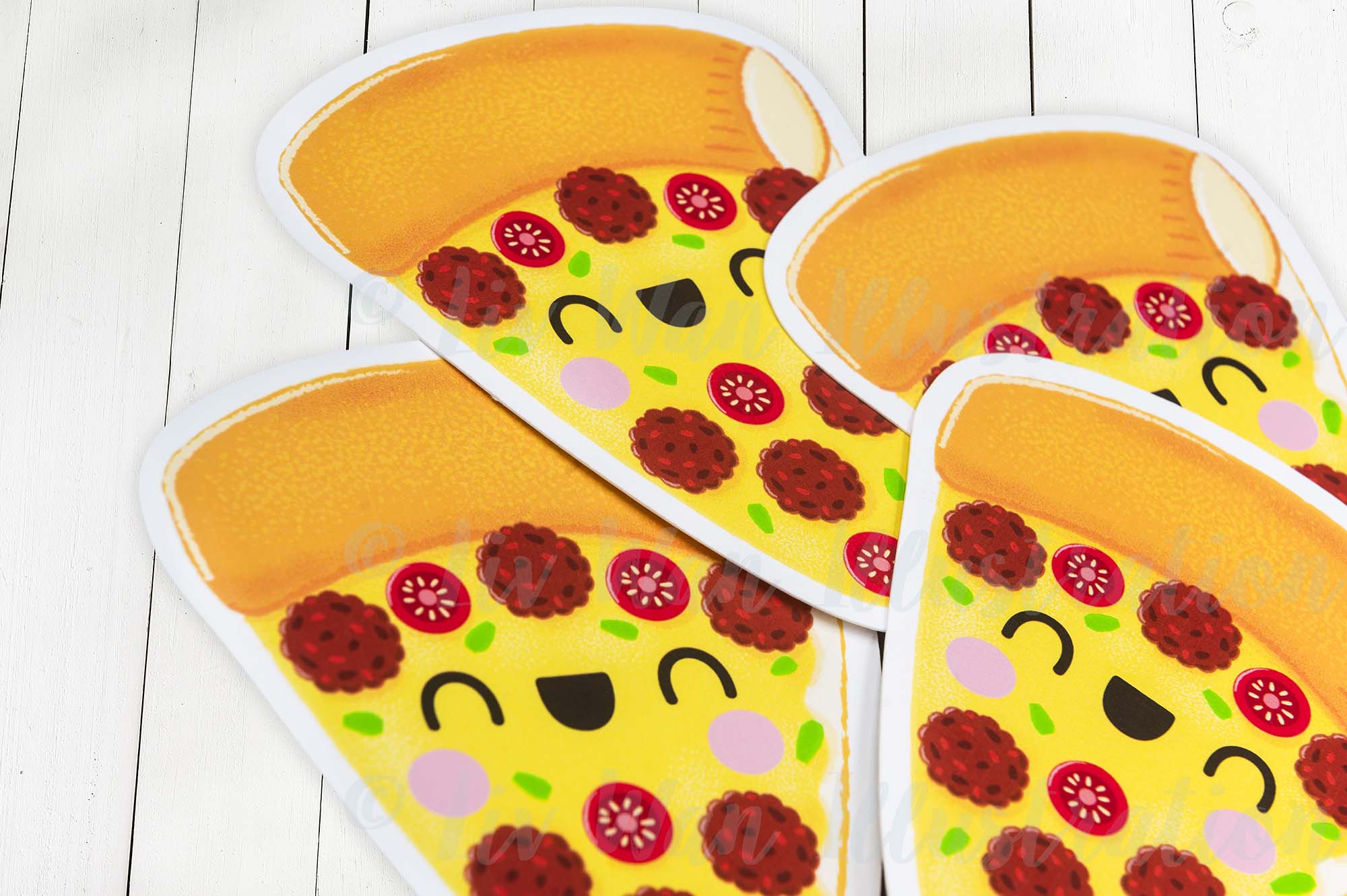 Meatball Pizza Postcard