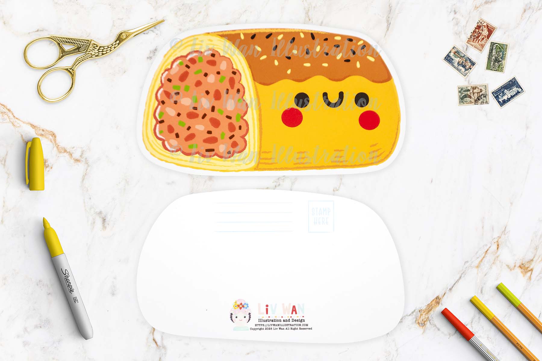 Sausage Roll Postcard