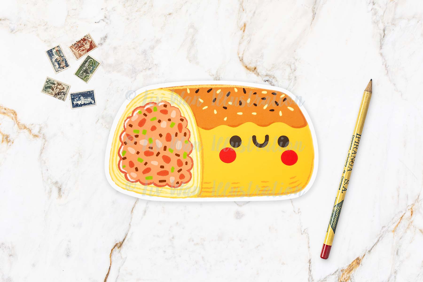 Sausage Roll Postcard