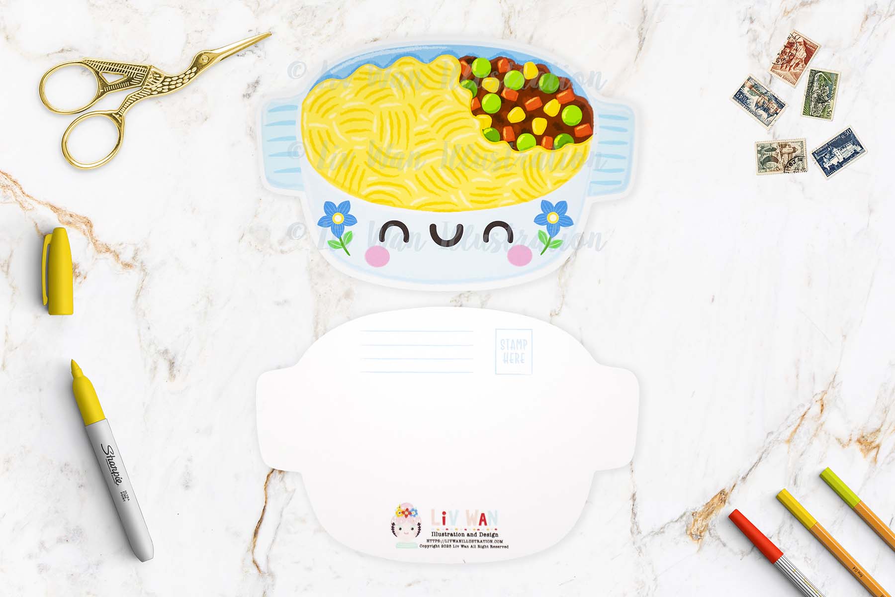 Shepherds Pie Postcard