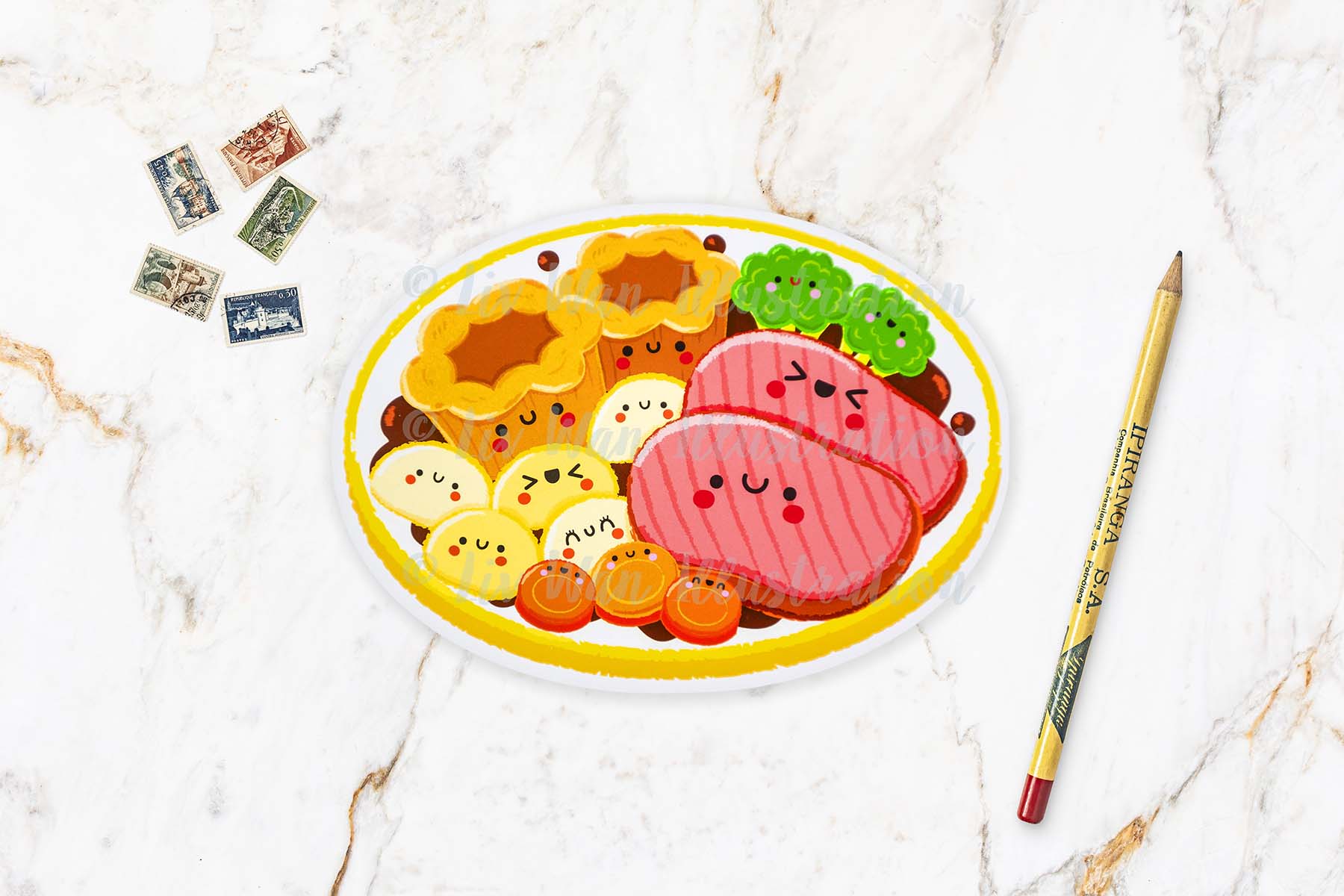 Sunday Roast Postcard