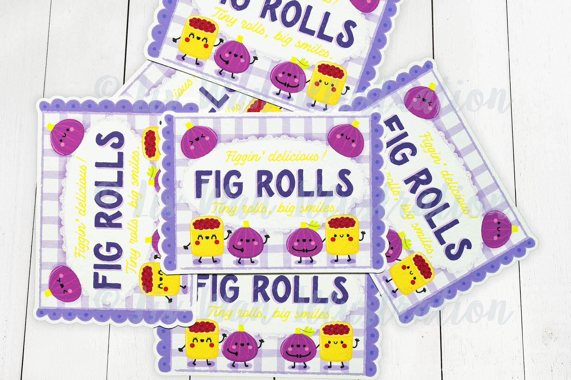 Fig Rolls Postcard