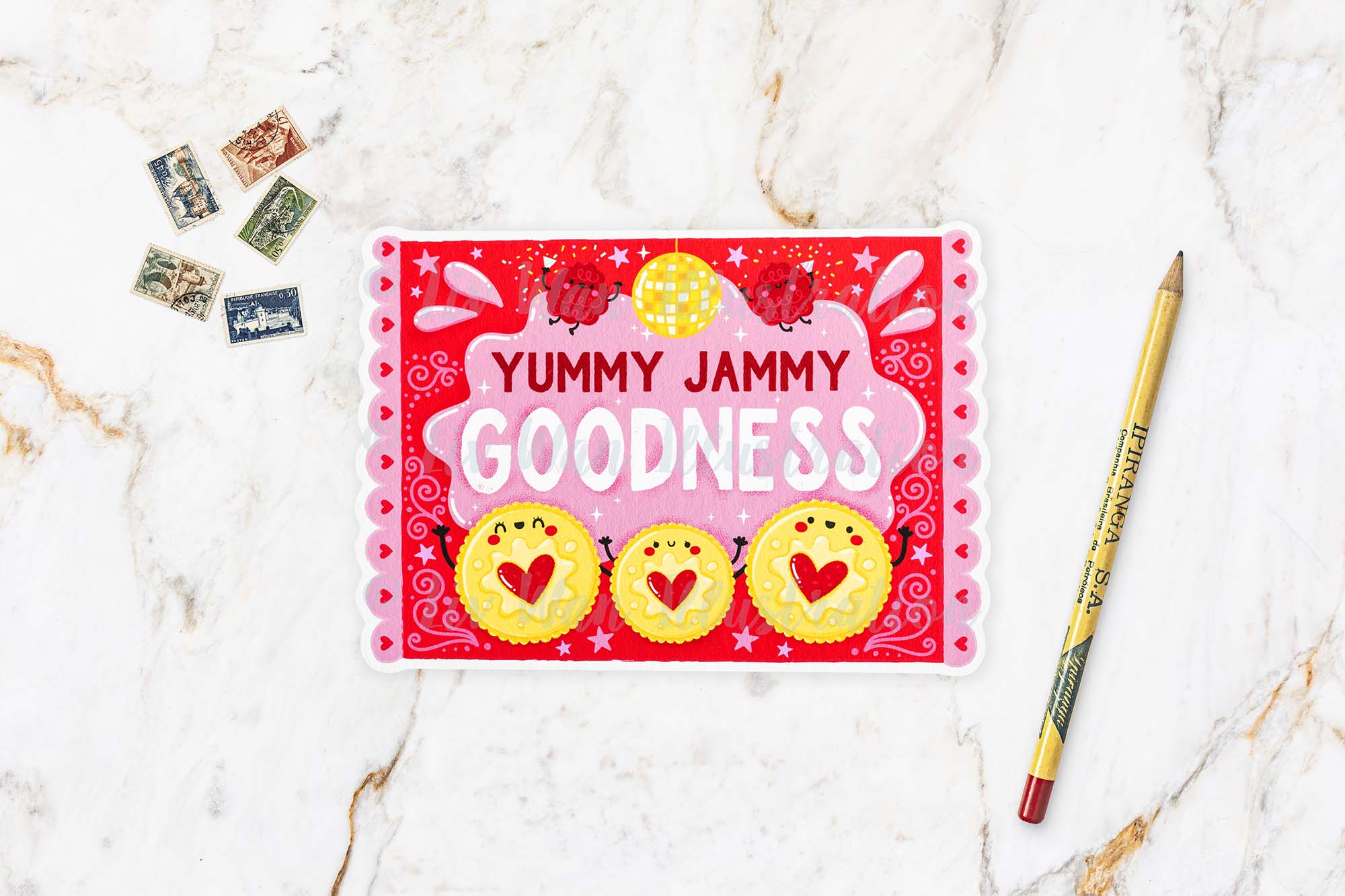 Jammy Dodgers Postcard