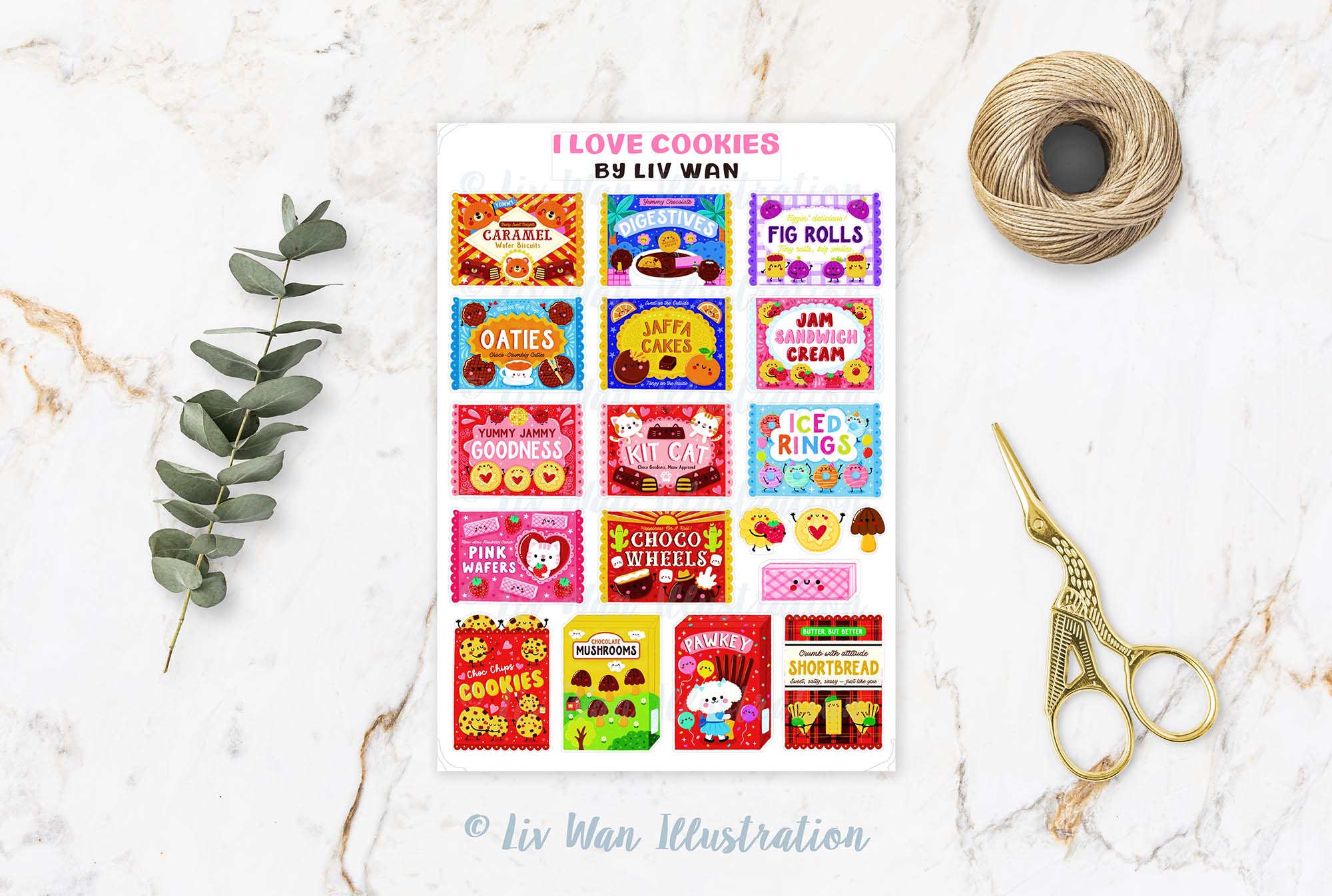 Cookie Sticker Sheet