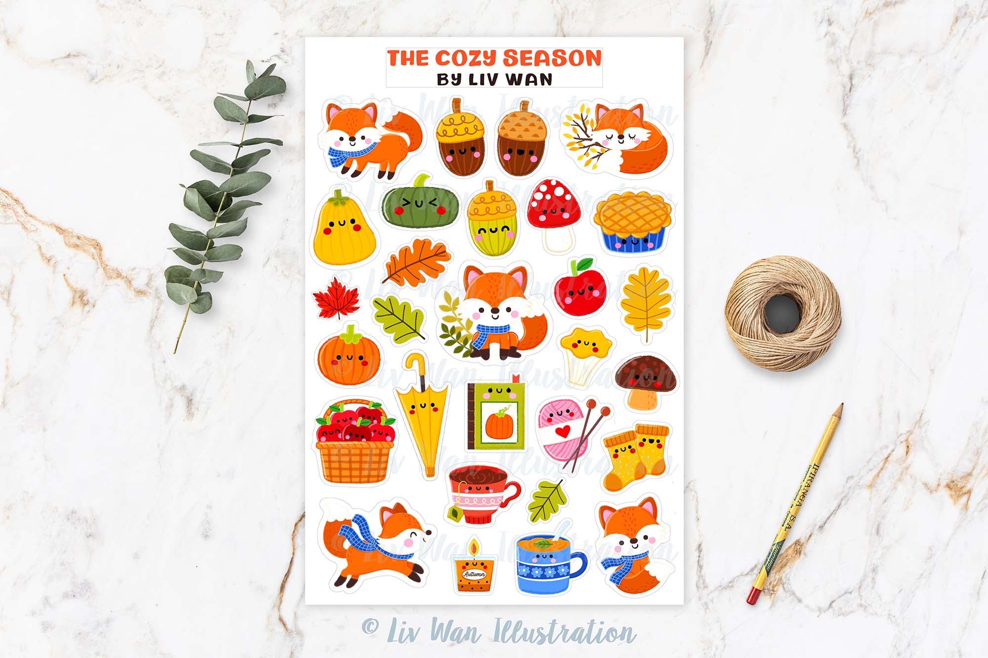 Cosy Season Sticker Sheet