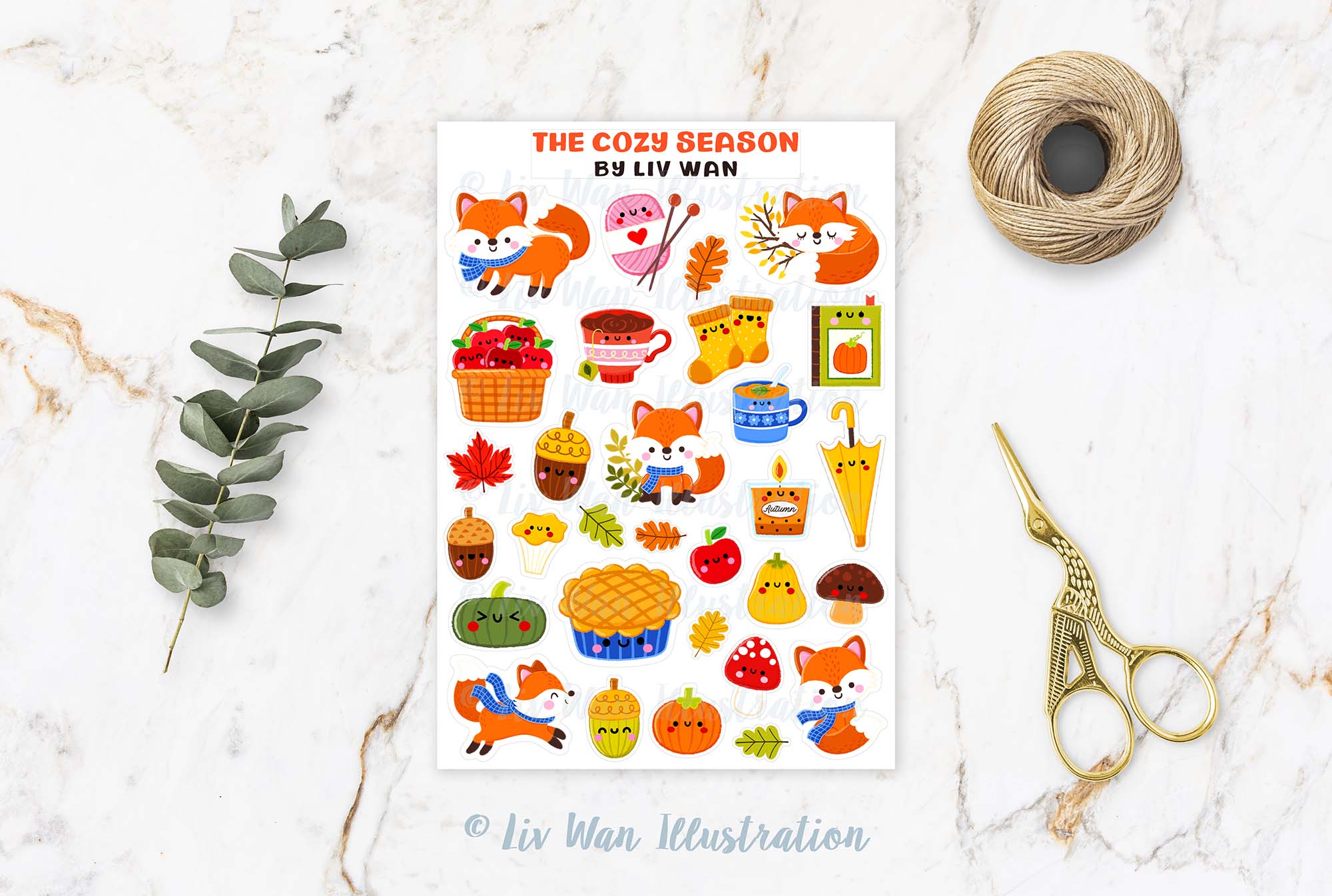 Cosy Season Sticker Sheet