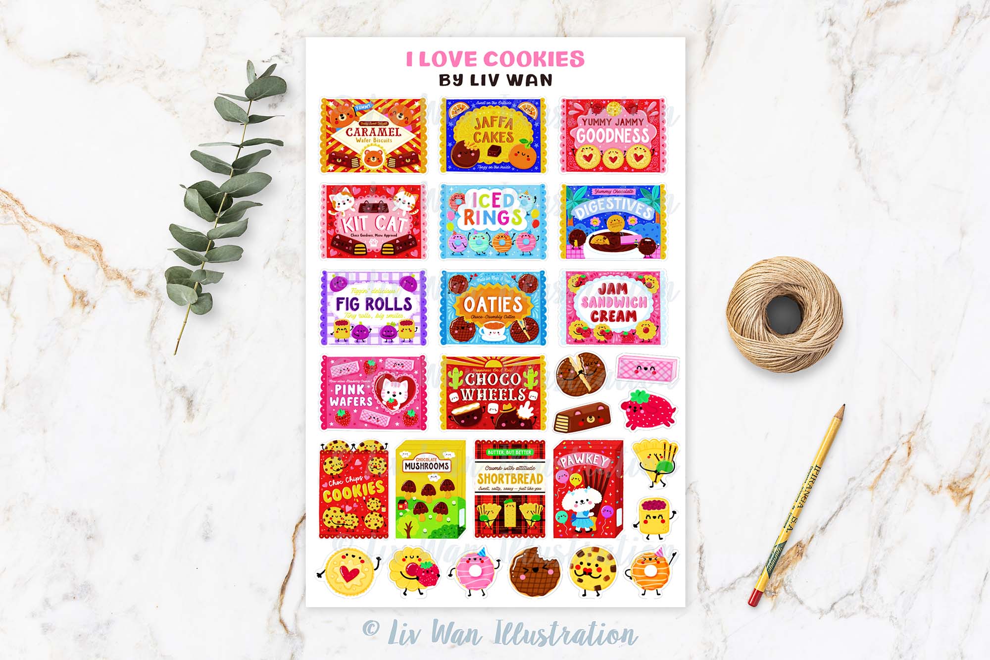 Cookies Sticker Sheet