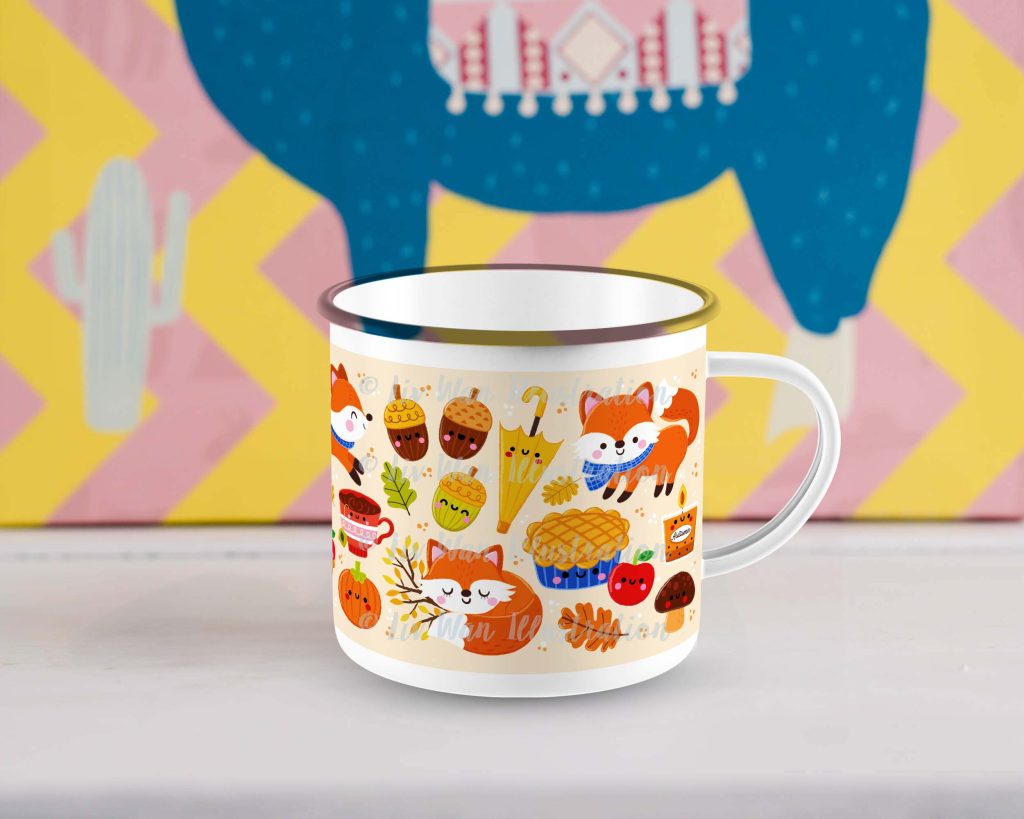 autumn camping mug autumn camping mug