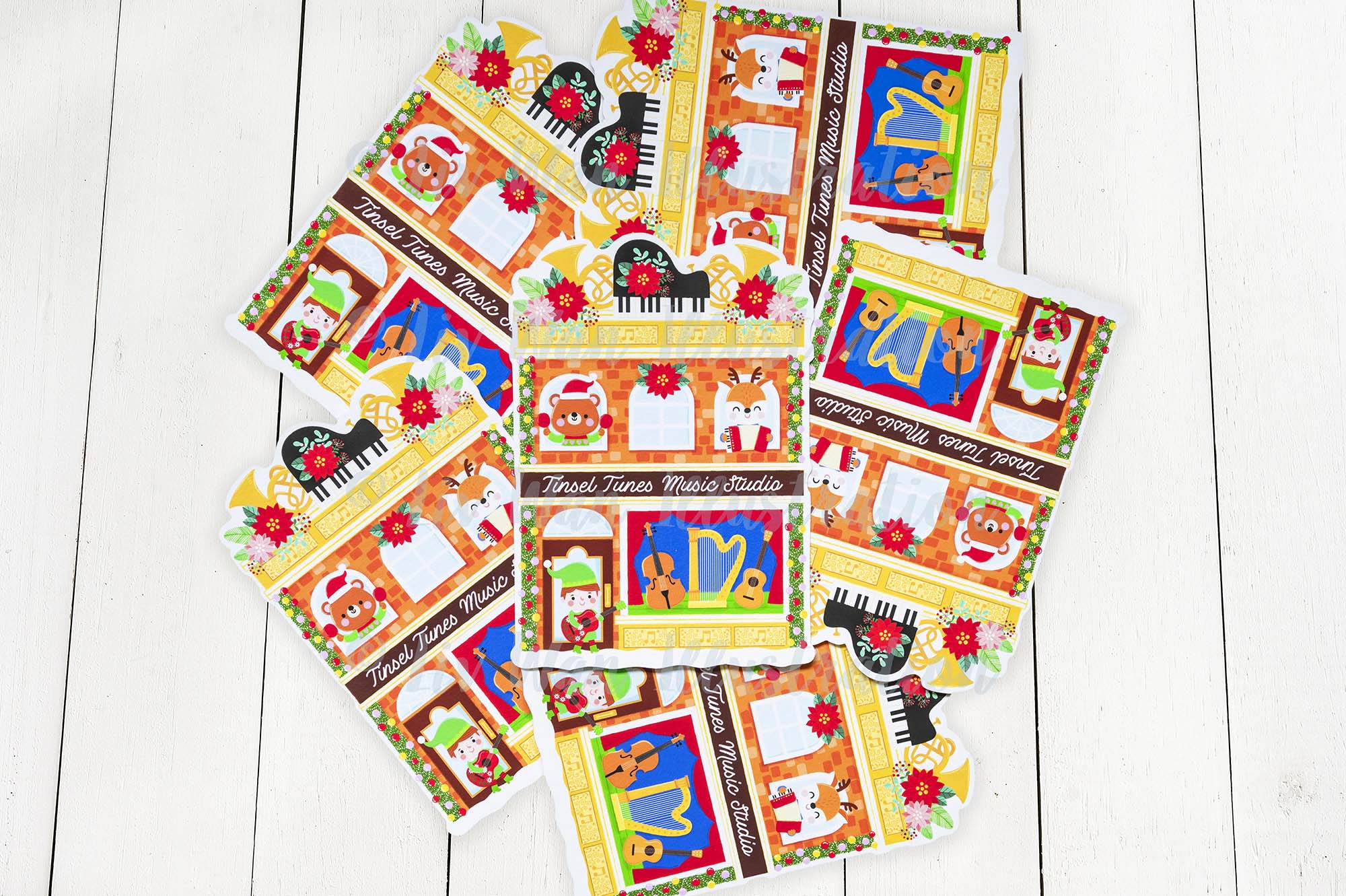 Music Studio postcard