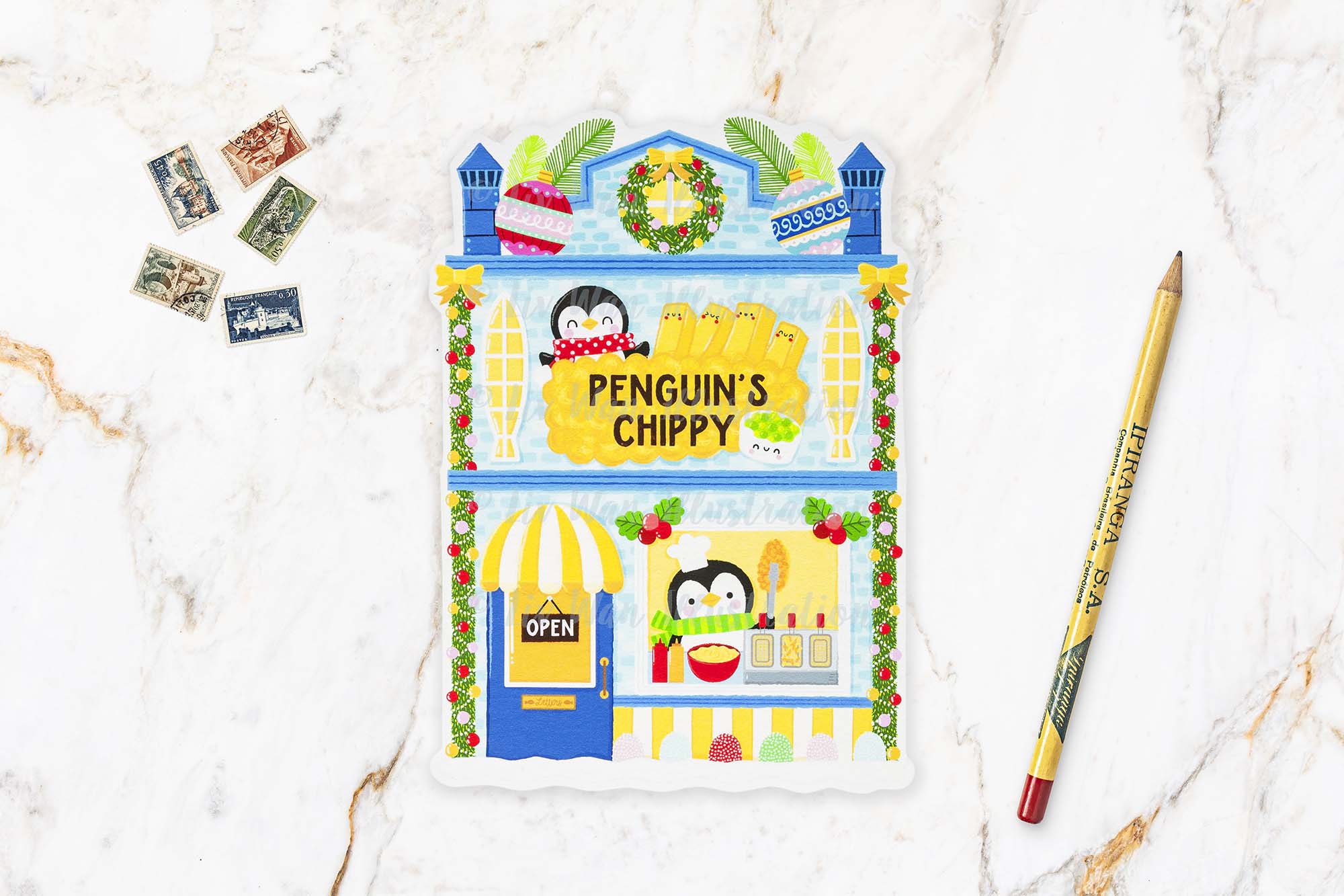 Penguin Chippy Postcard