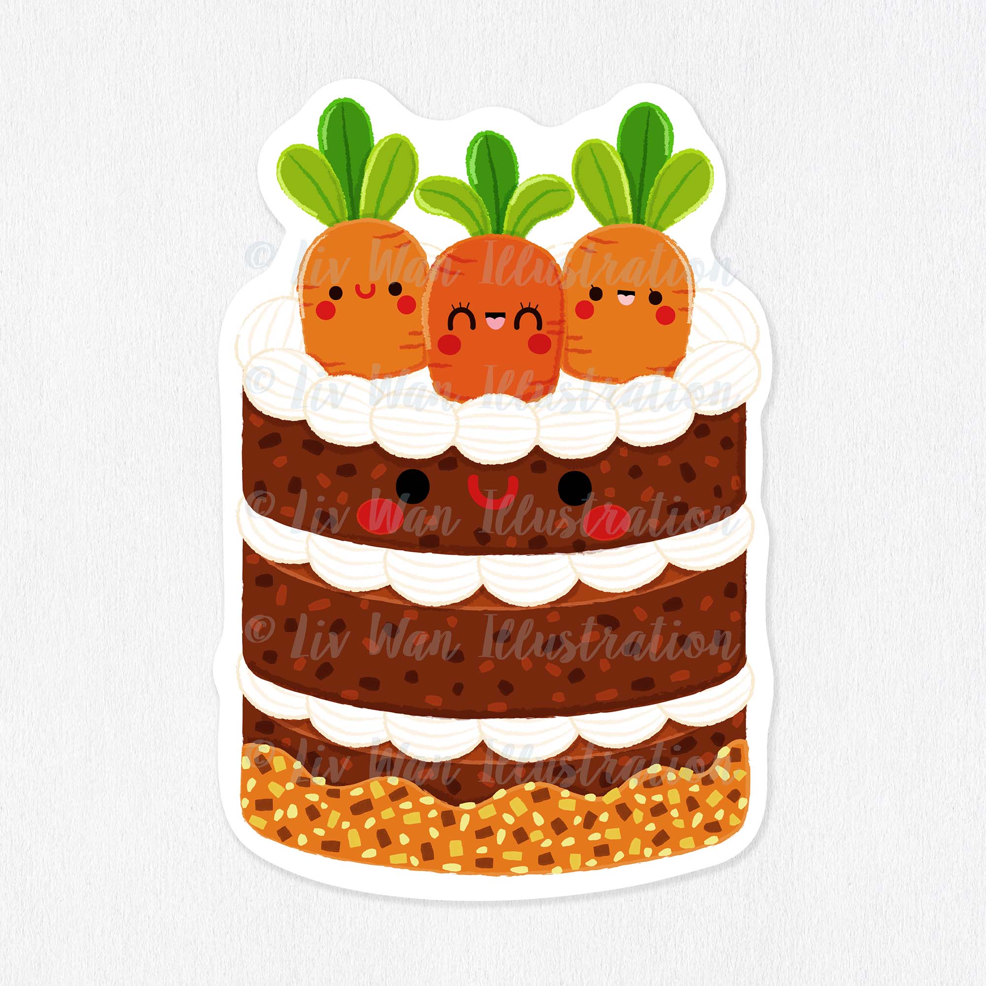 Carrot Cake Sticker