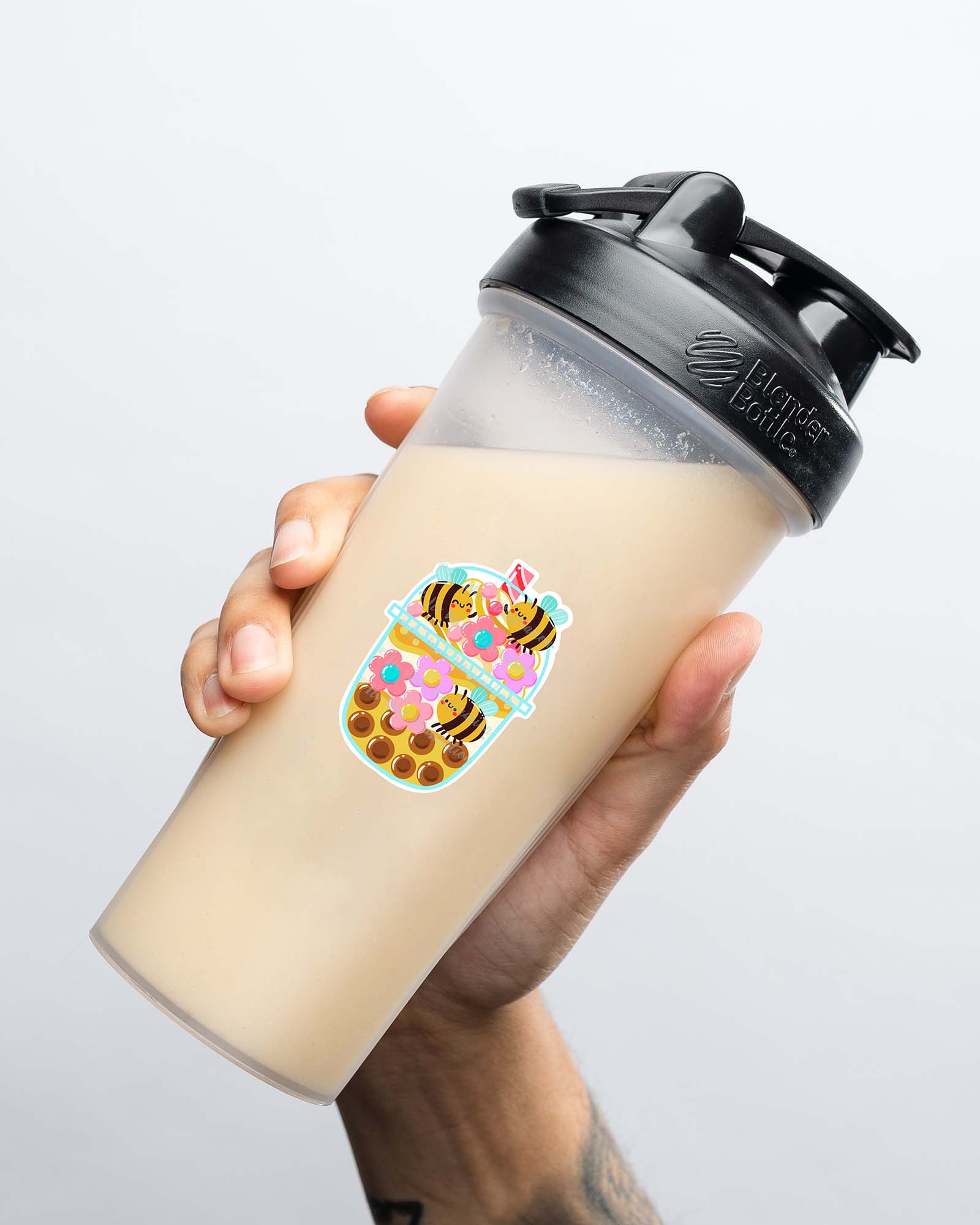 Bee Honey Bubble Tea Sticker