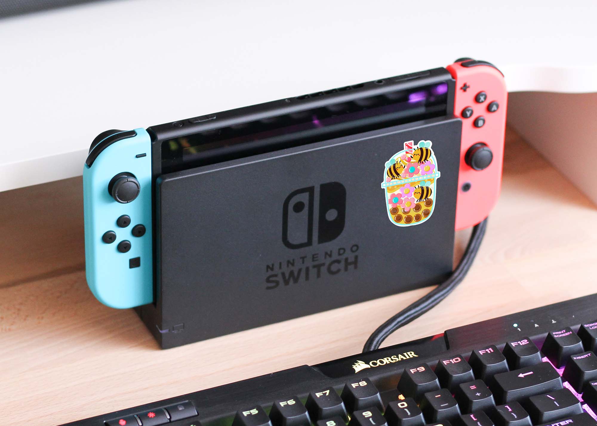 Bee Honey Bubble Tea Sticker