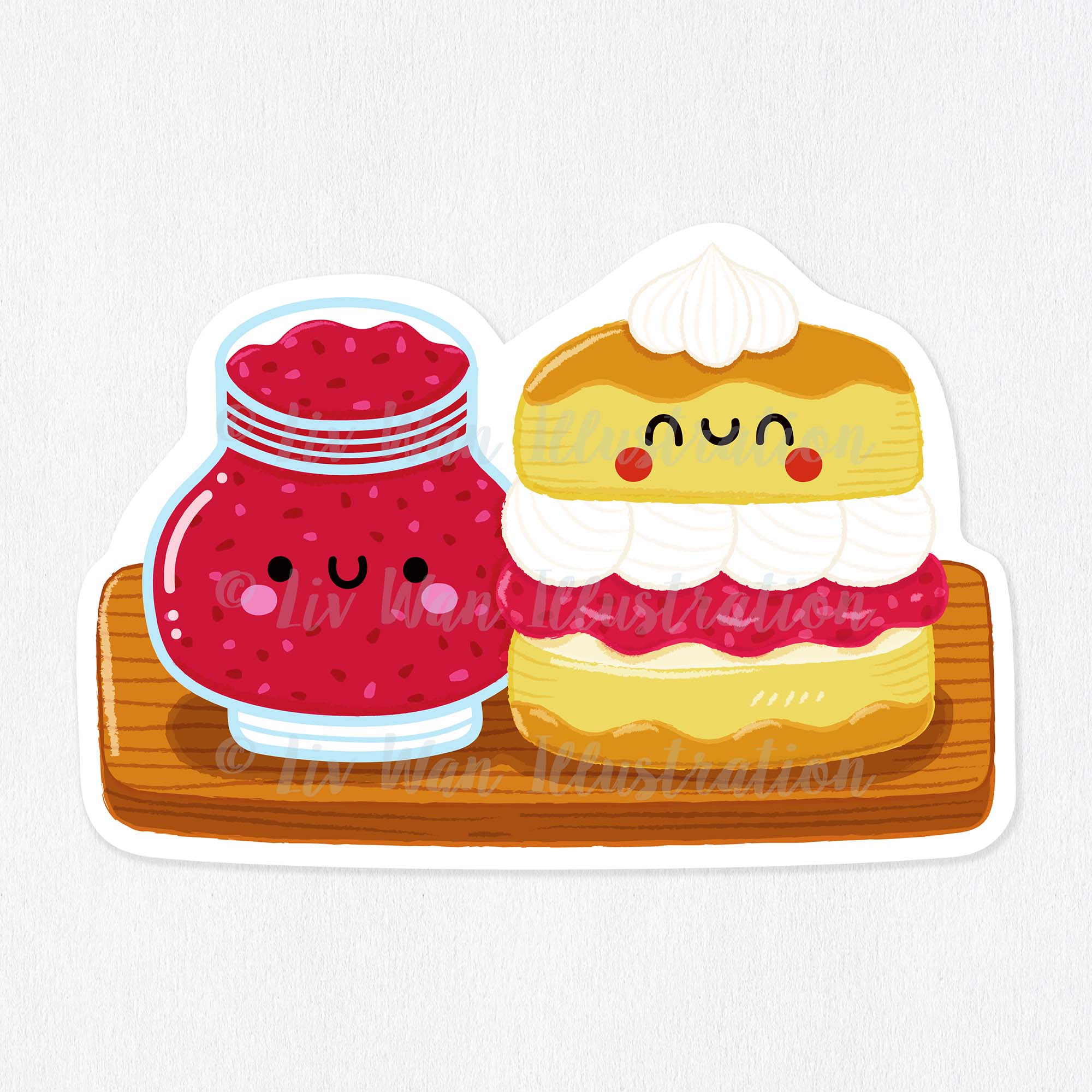 Scones and Jam Sticker