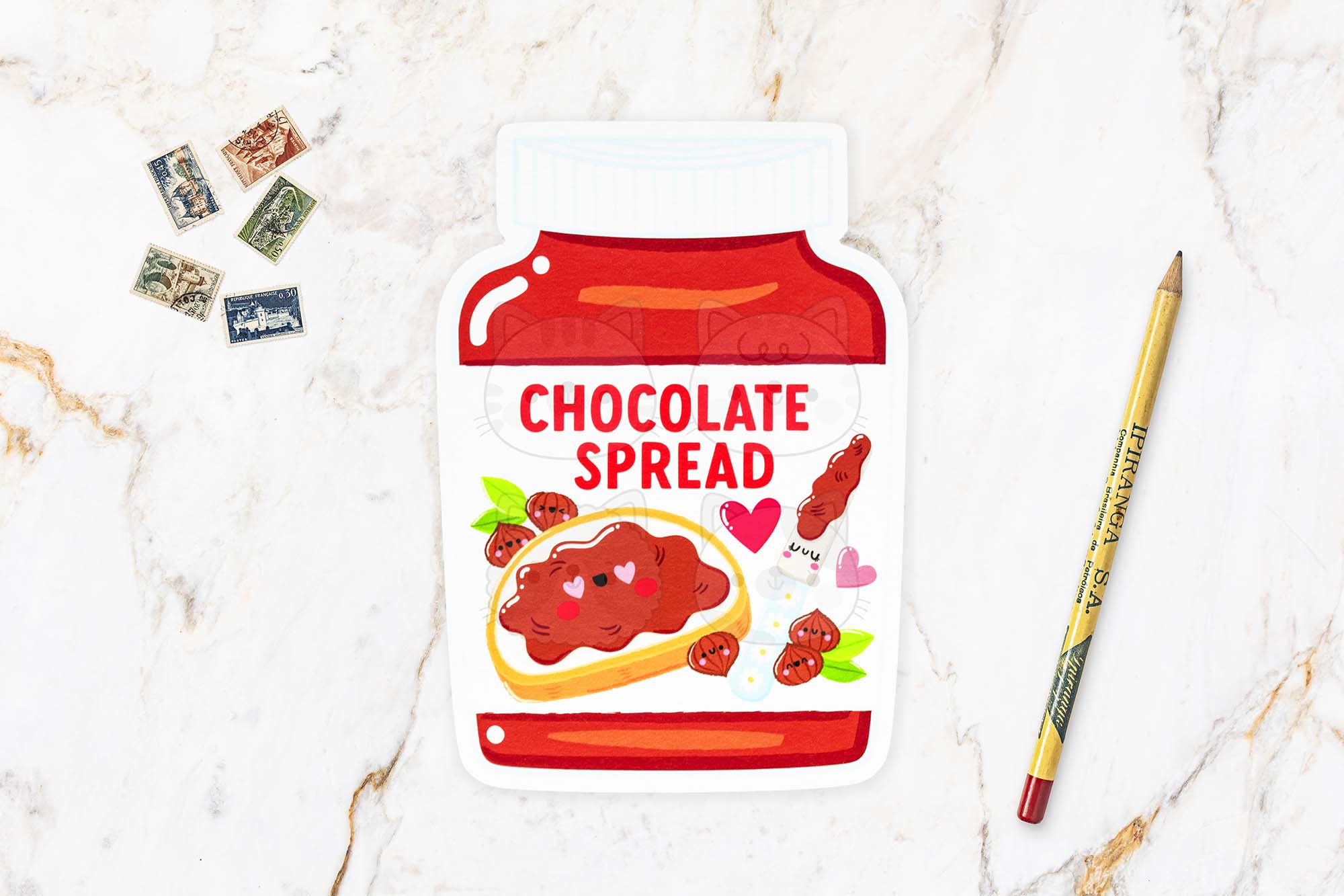 Chocolate Spread Postcard