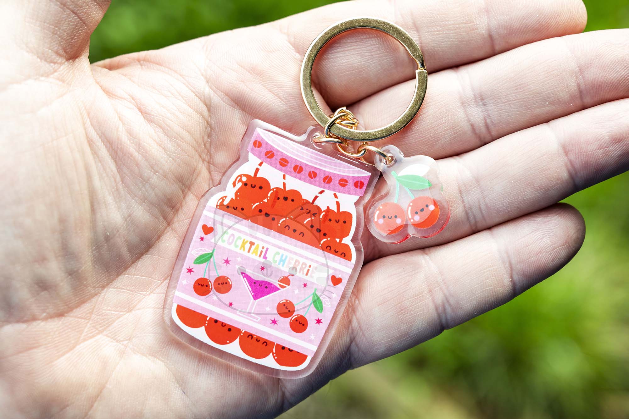 cocktail cherries postcard