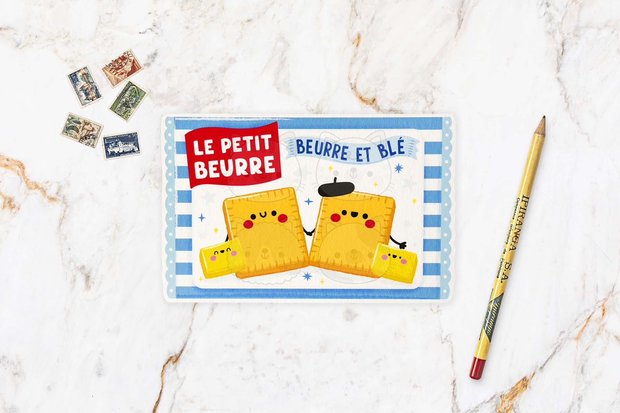 Le Petit Beuerre Postcard