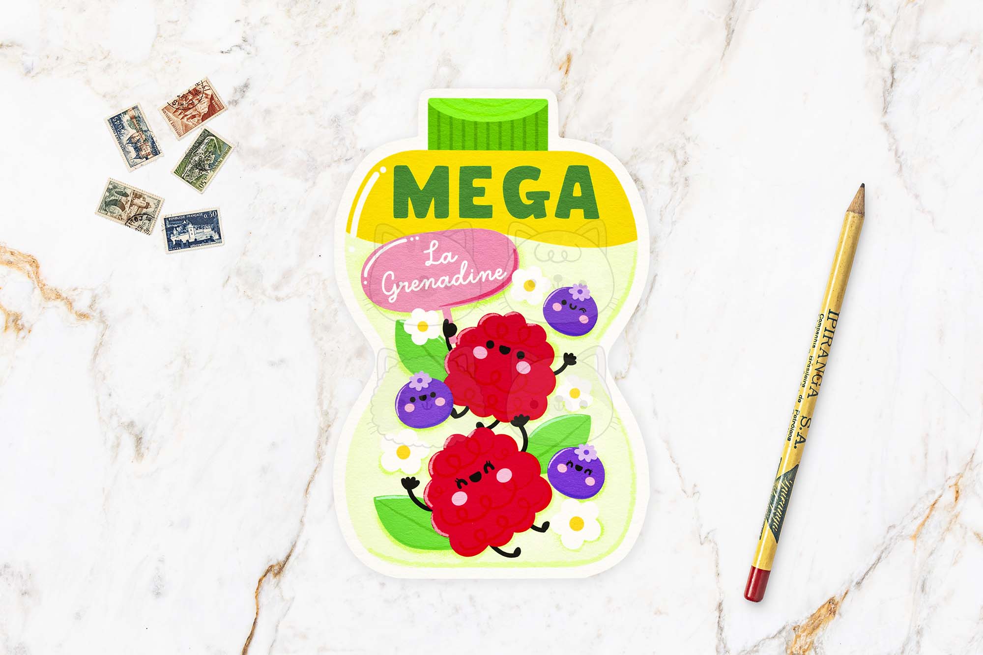 French Syrup Postcard