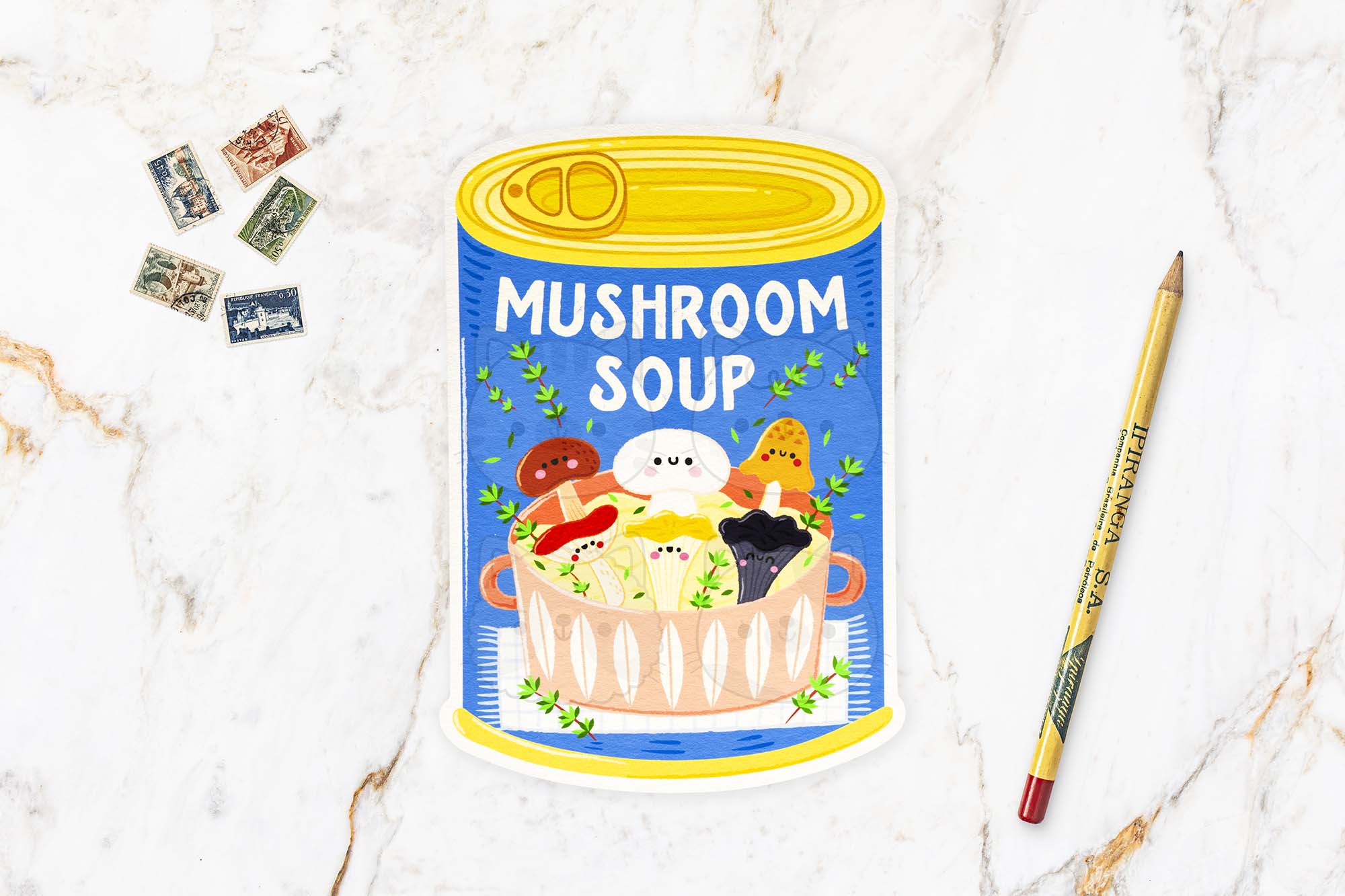 Mushroom Soup Postcard