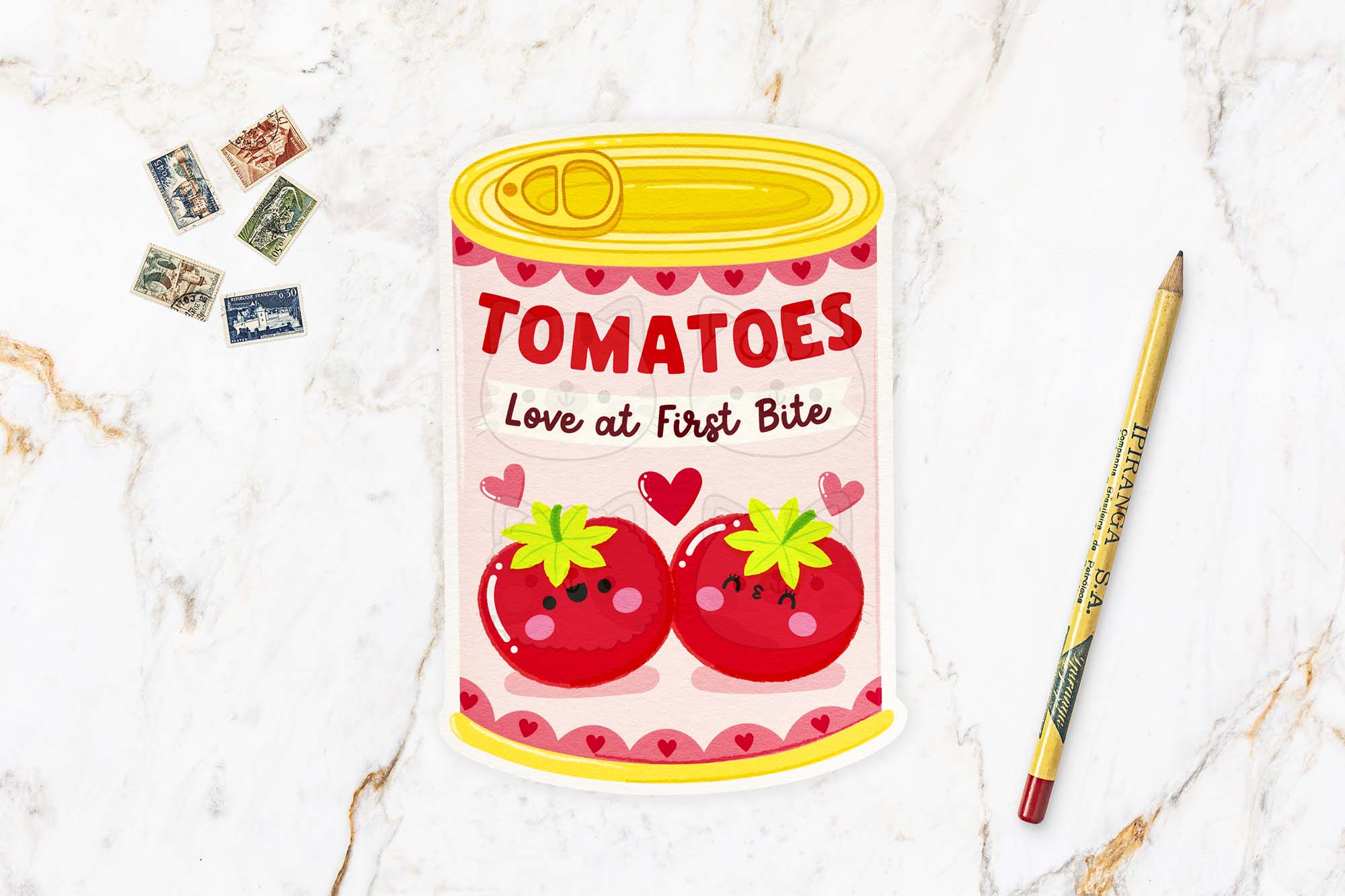 Tinned Tomatoes Postcard