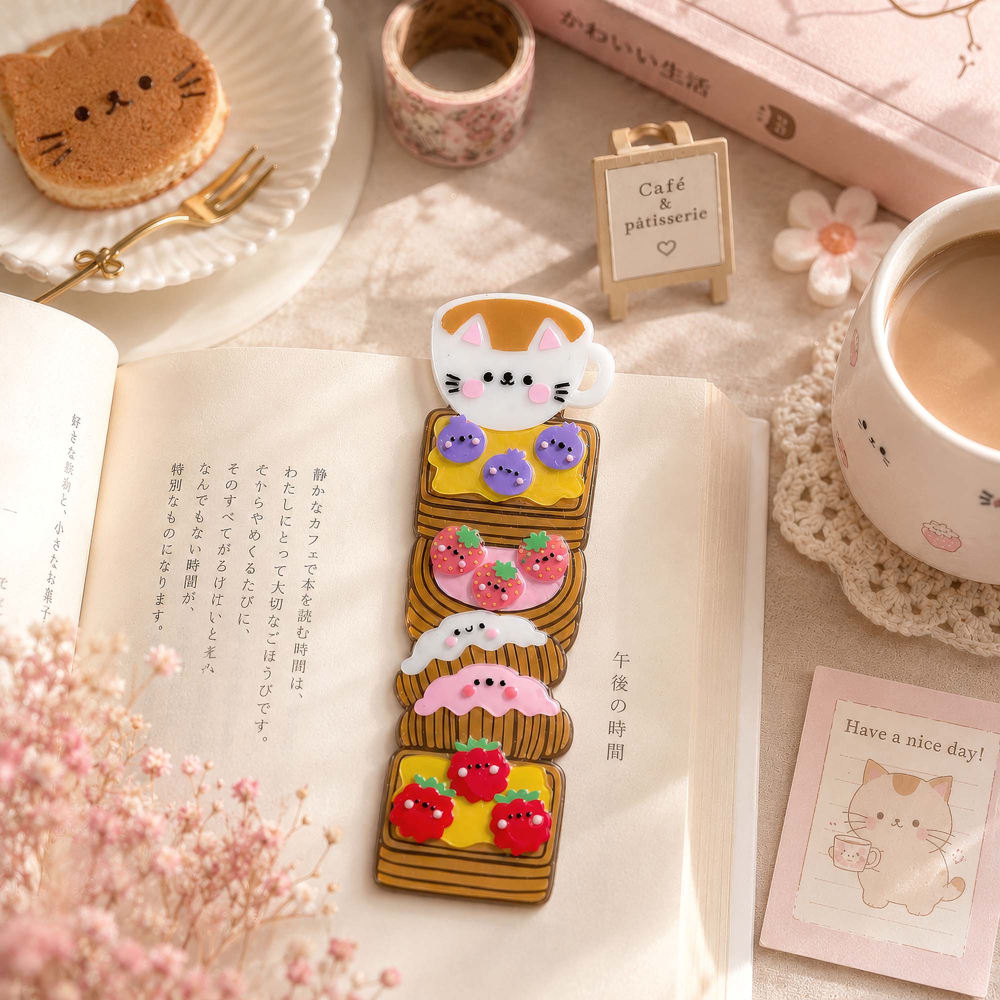Cafe Pastries Bookmark