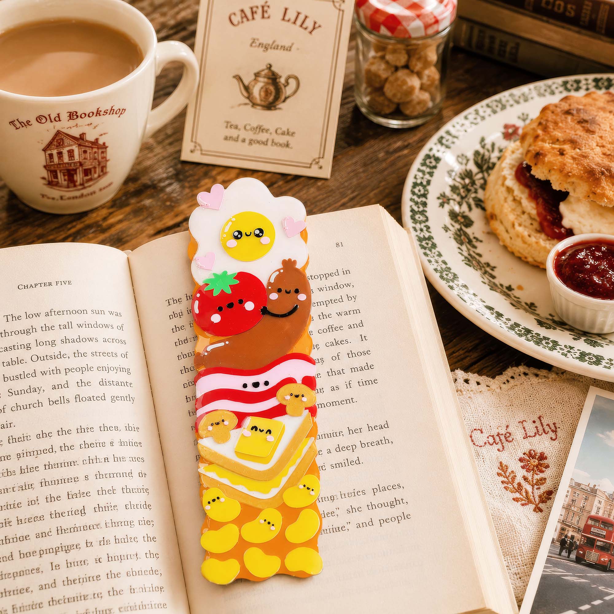 English breakfast bookmark