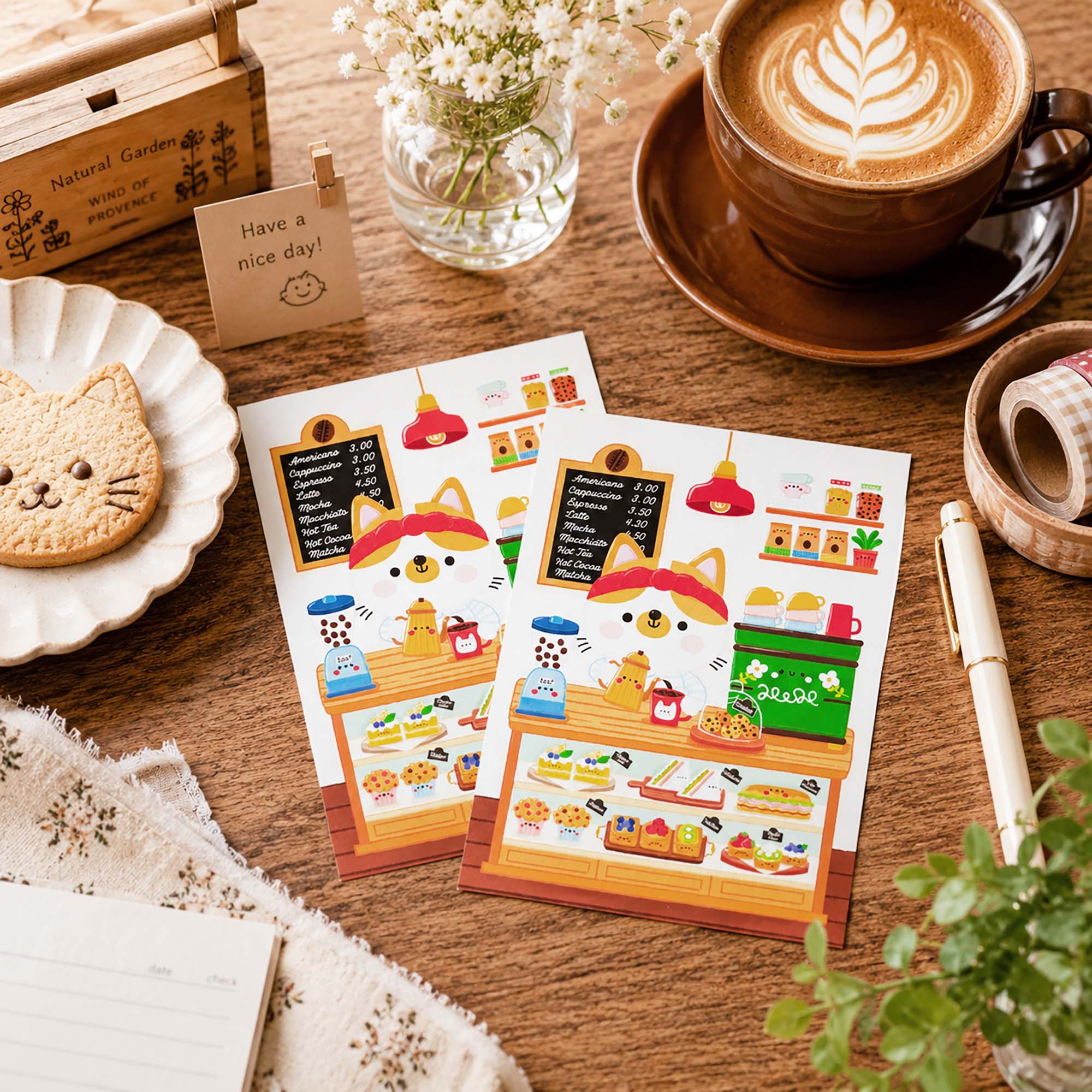 sugars cafe postcard
