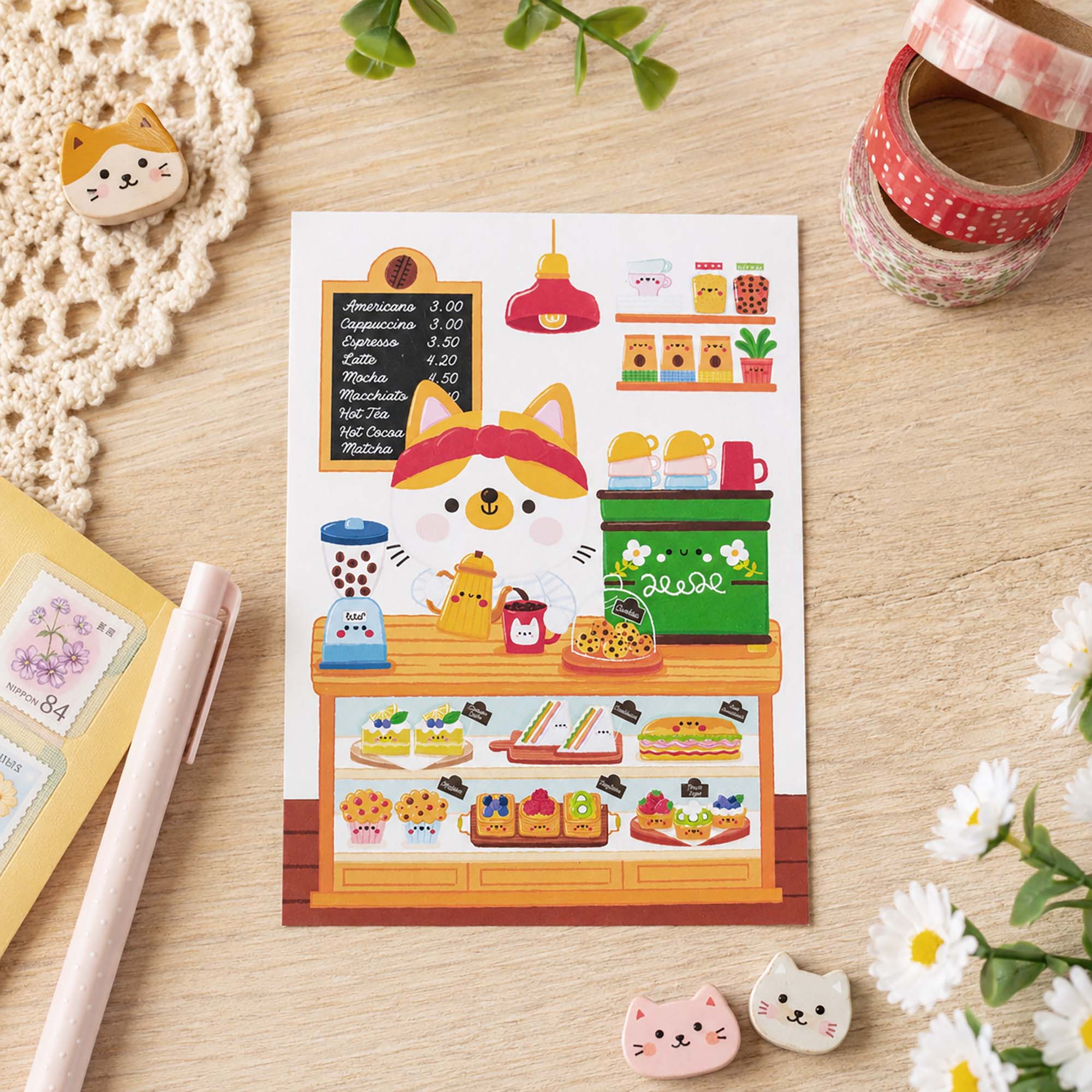sugars cafe postcard