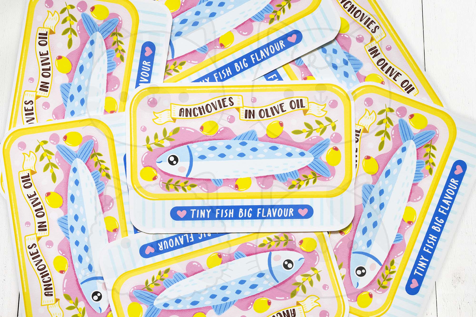 Anchovies in Olive Oil Postcard