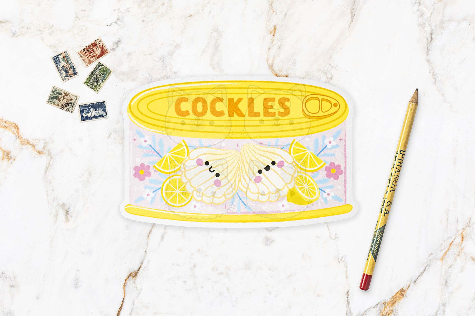 Cockles Postcard