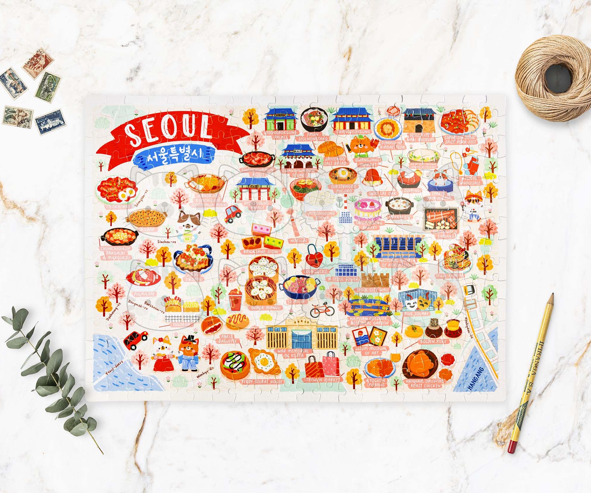 Seoul map puzzle