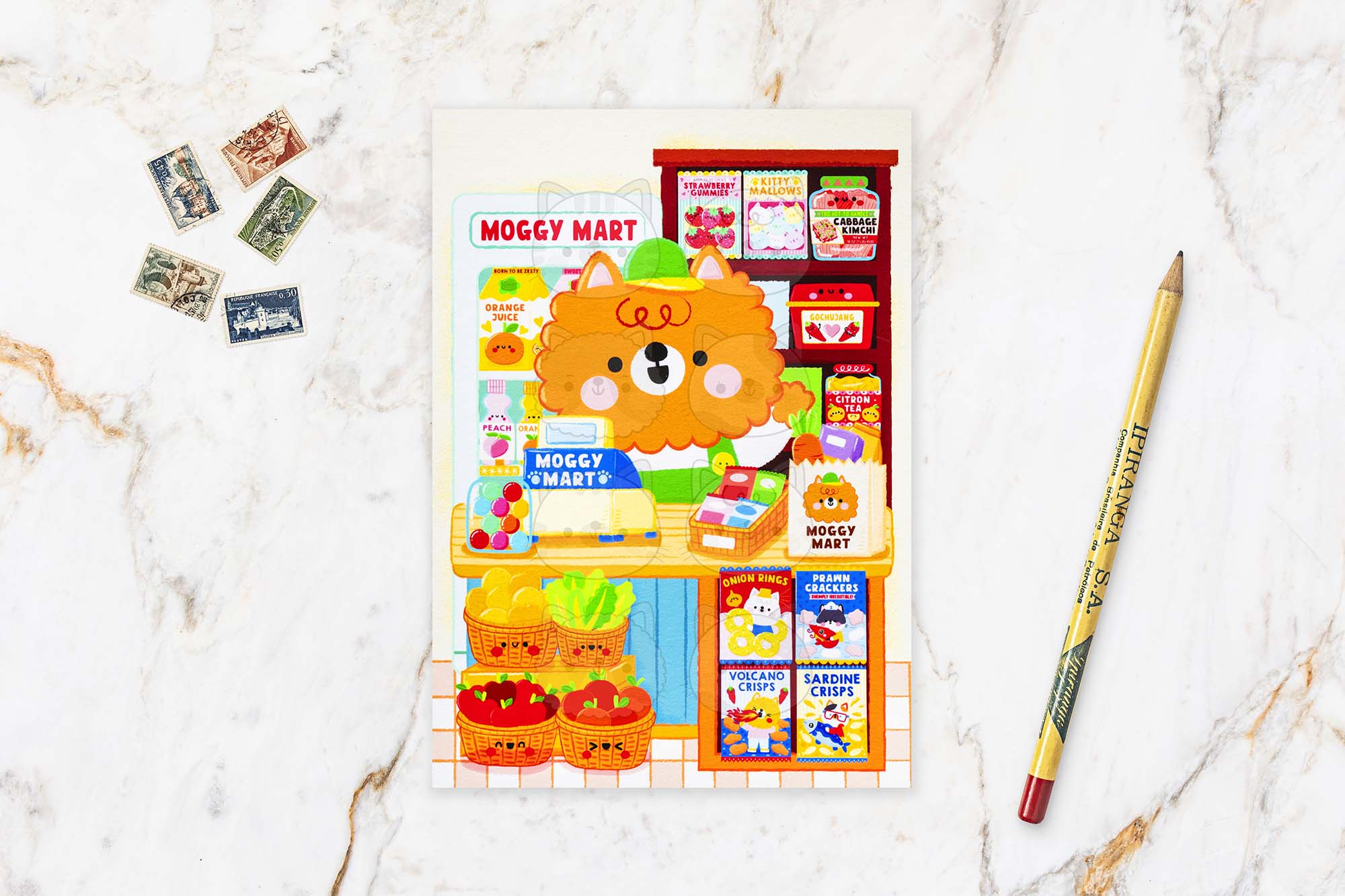 Moggy Mart Postcard