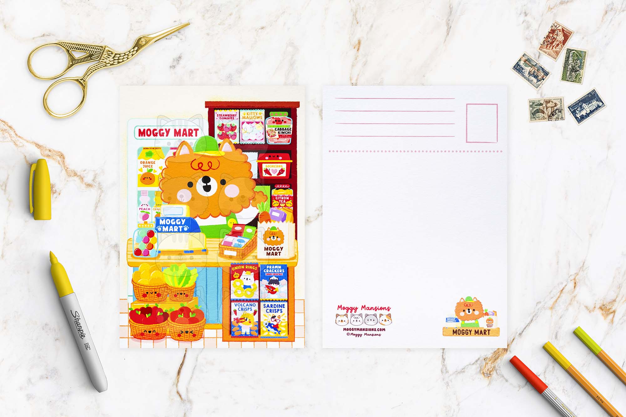 Moggy Mart Postcard