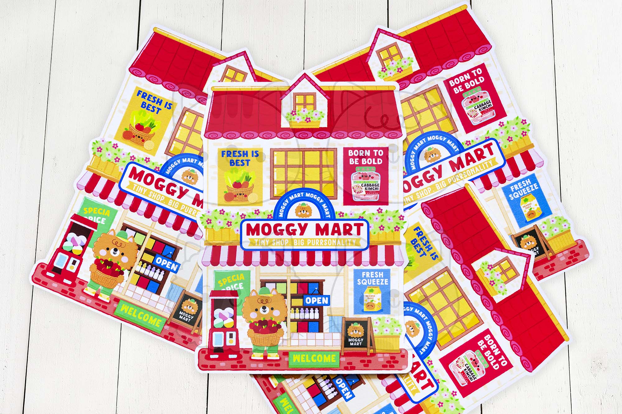 Moggy Mart Shop Postcard