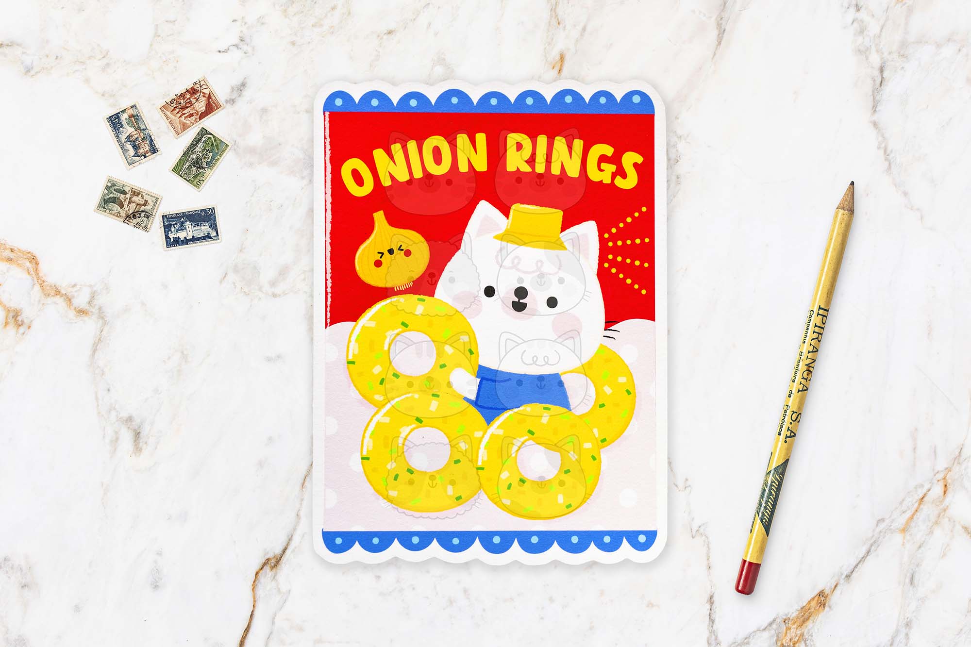 Onion Rings Postcard
